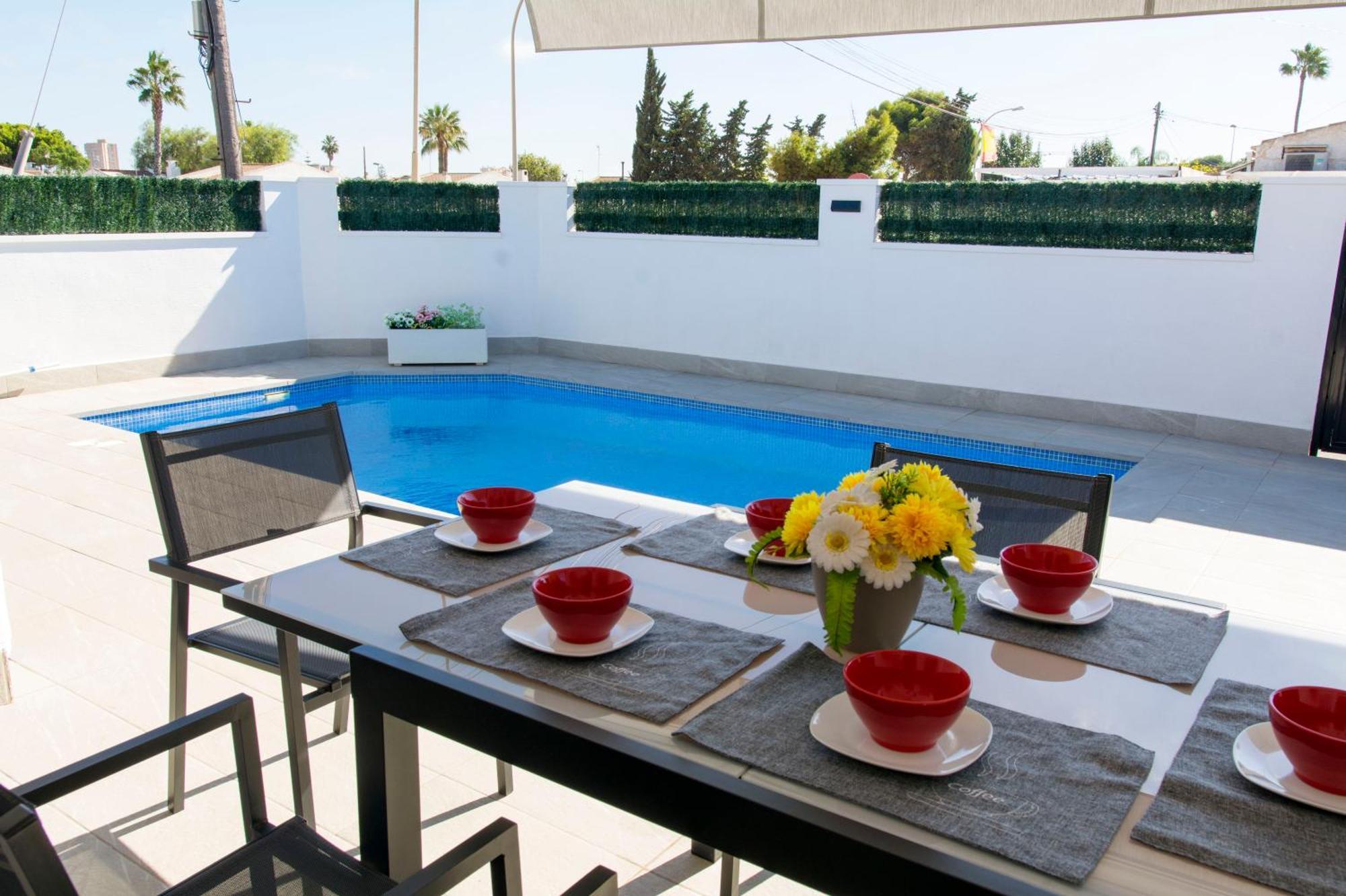 サンティアゴ・デ・ラ・リベラ Casa Soleada Piscina Climatizada Y Privadaヴィラ エクステリア 写真